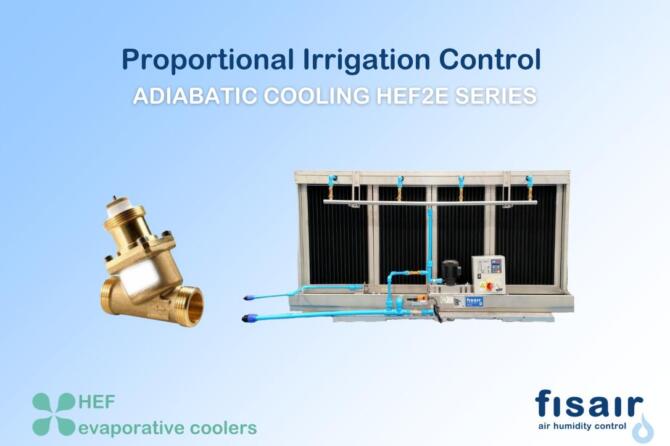 New optional! Adiabatic cooling for the HEF2E series